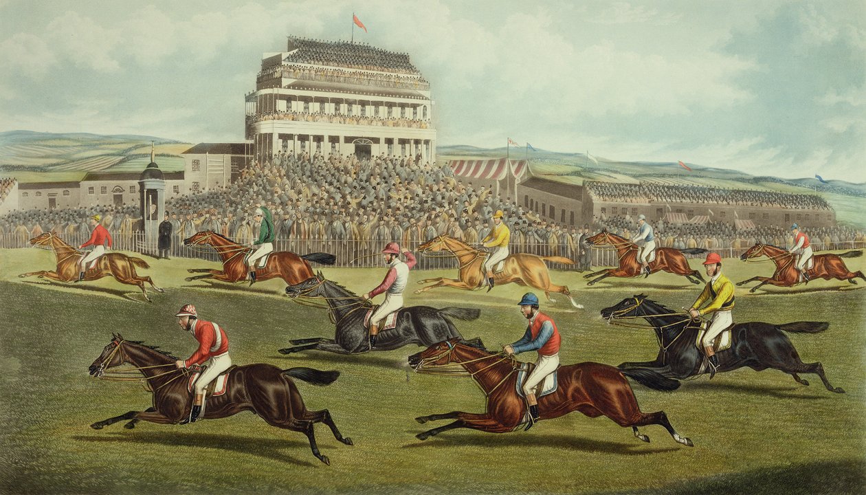 A Grande Corrida Estrangeira de Liverpool - Coming In, publicada em 1872 de Charles Hunt