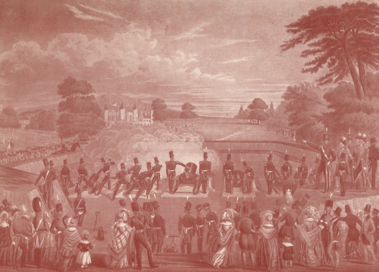 A bateria de argamassa em Woolwich, 1847 1909 de Charles Hunt