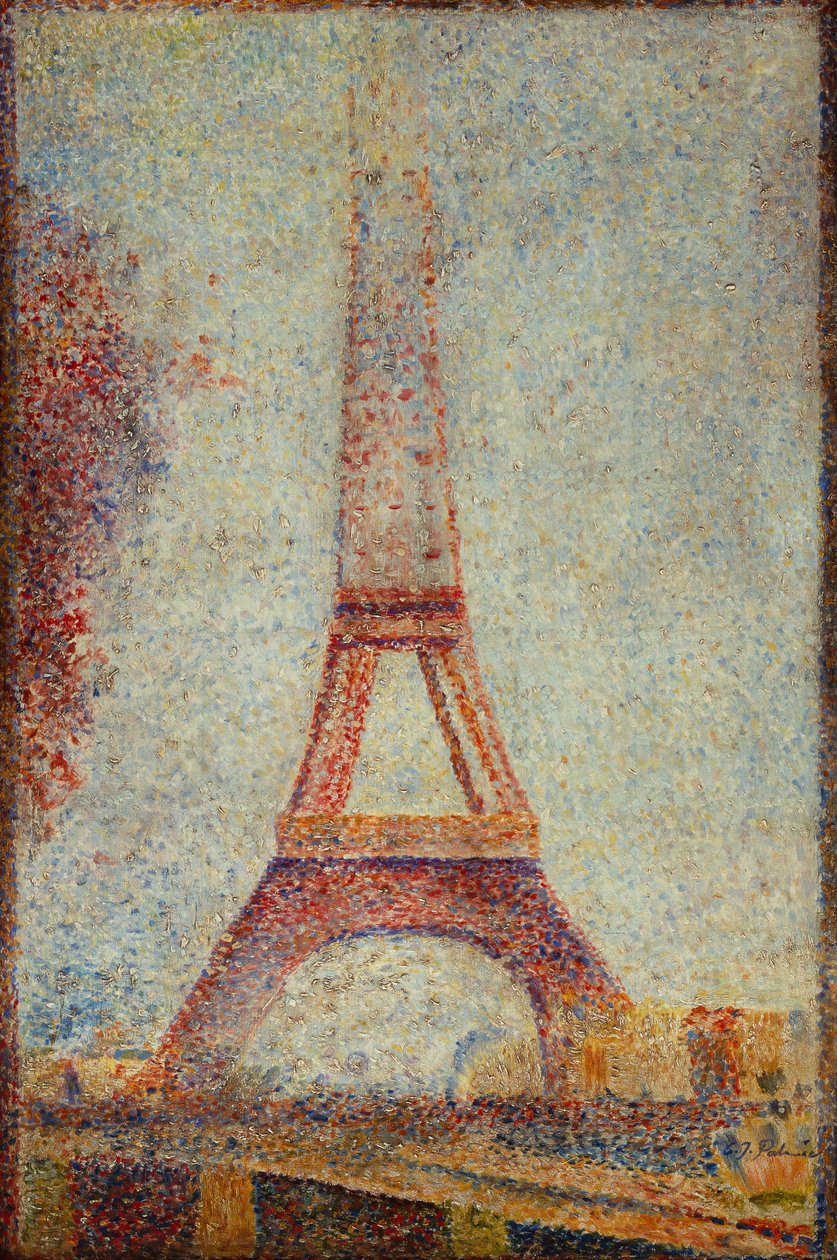 A Torre Eiffel (óleo a bordo) de Charles J. Palmie