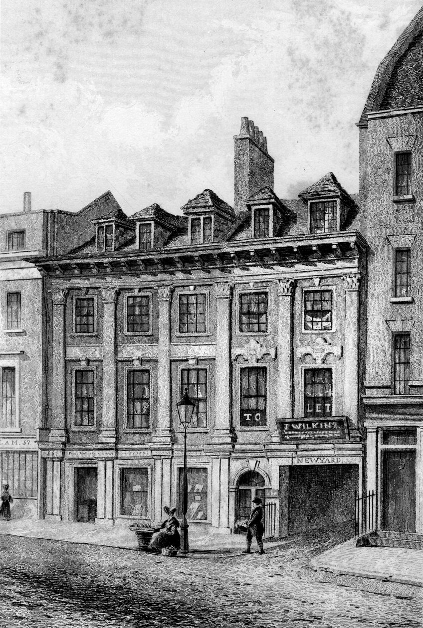 Residência de John Hoole, Great Queen Street, Lincolns Inn Fields, Londres, 1840 de Charles J. Smith