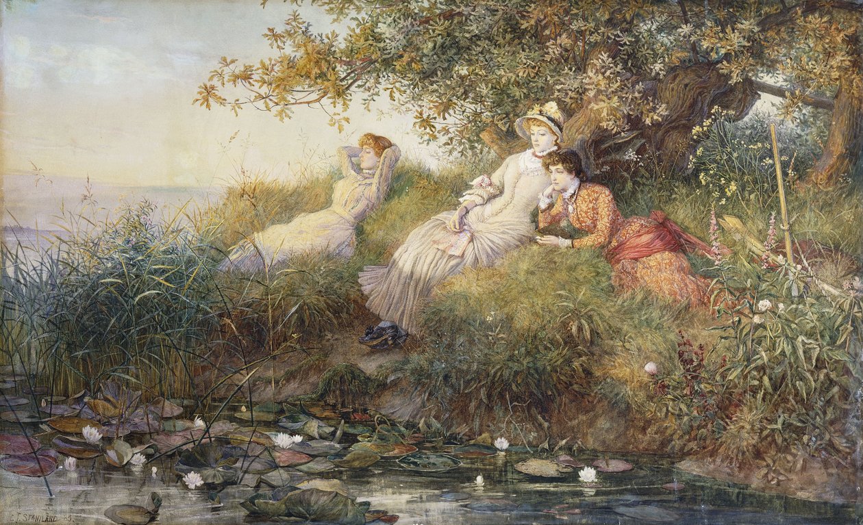 Os Comedores de Lótus, 1883 de Charles J. Staniland