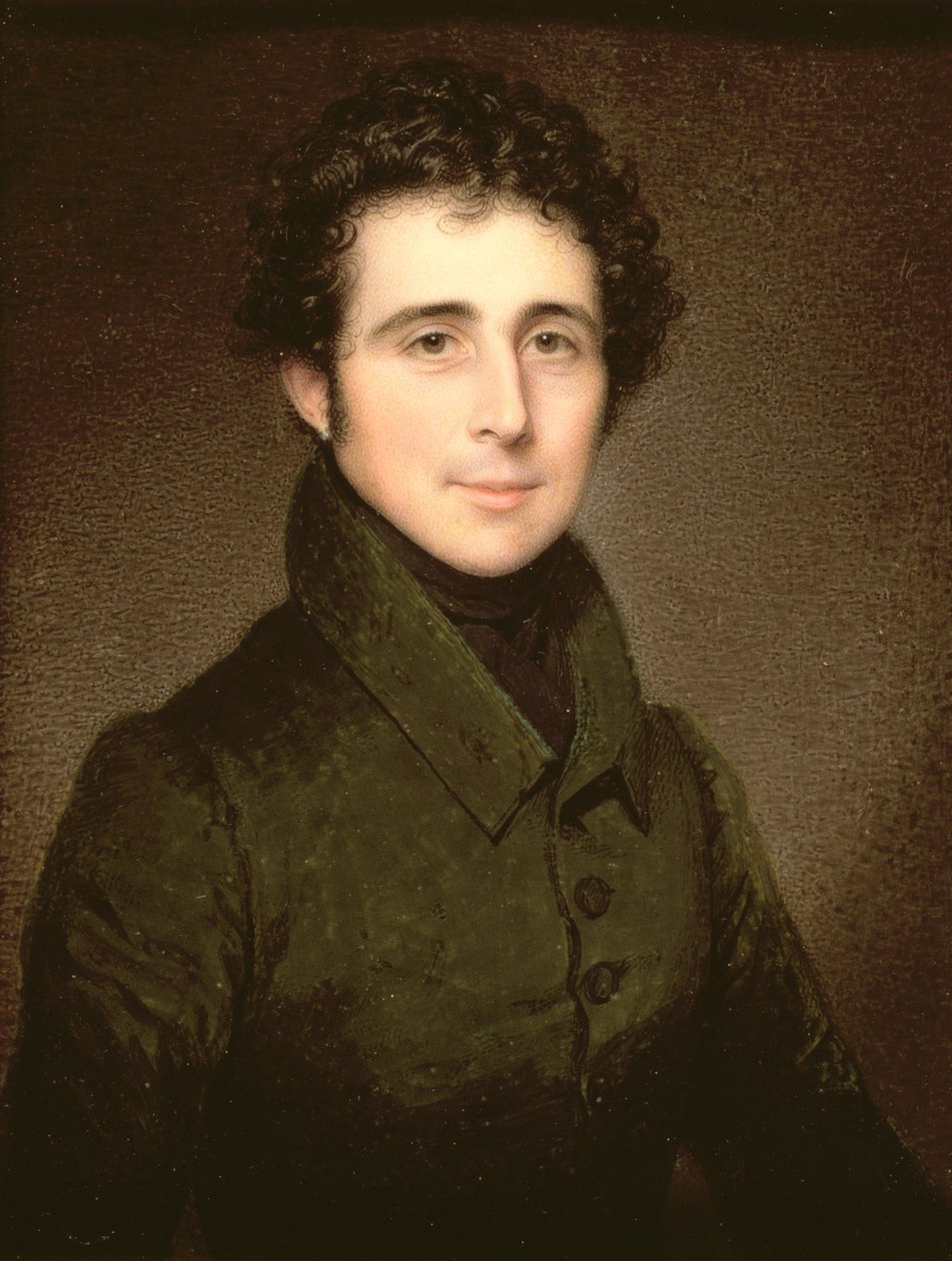 Sir Thomas William Holburne (1793-1874) de Menstrie Bart, 1827 (óleo sobre marfim) de Charles Jagger