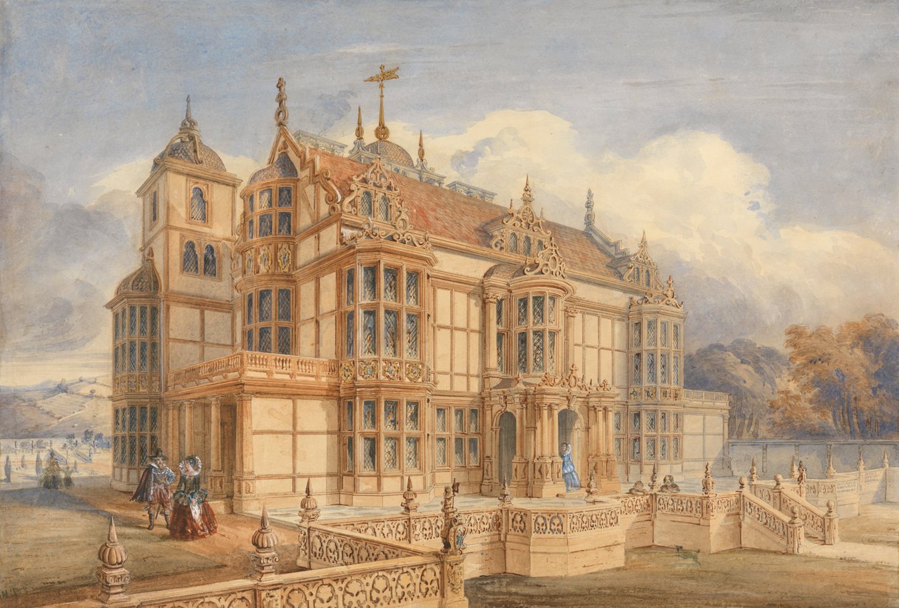 Design para uma Casa de Estilo Elizabetano de Charles James Richardson