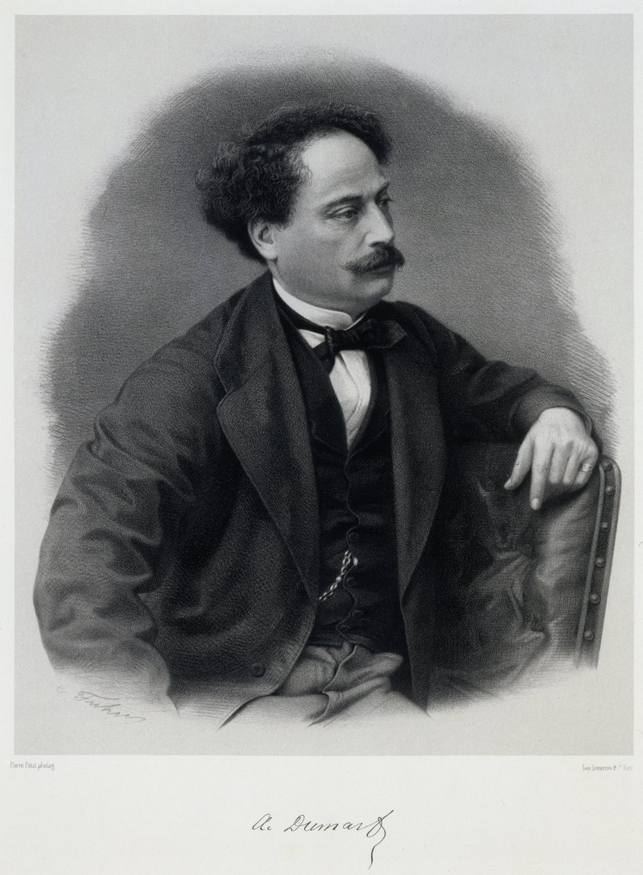 Alexandre Dumas, fils 1824-1895, meados do século XIX. de Charles Jeremie Fuhr