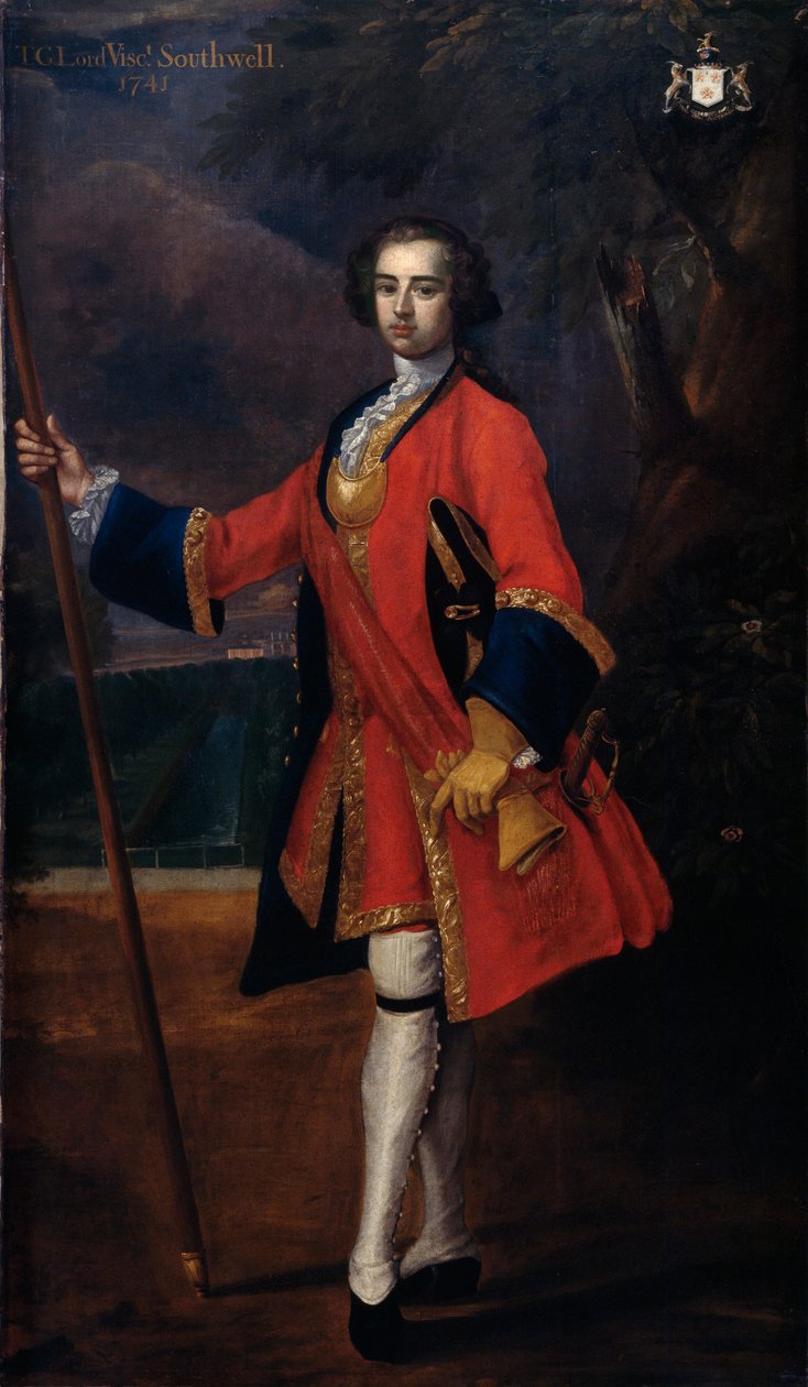 Tenente Thomas George Southwell, Coldstream Guards, 1739 de Charles Jervas
