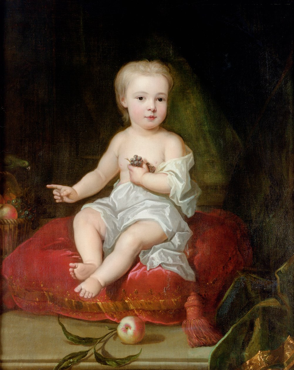 Retrato de Holles St. John (1710-38), filho mais novo de Henry, 1º visconde de São João, quando criança, c.1711 de Charles Jervas