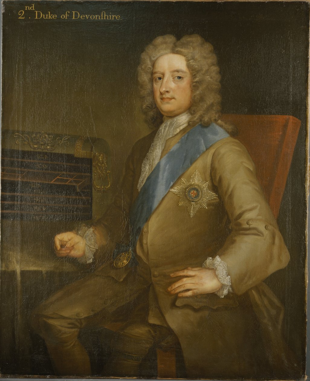 Retrato de William Cavendish, 2º Duque de Devonshire (óleo sobre tela) de Charles Jervas