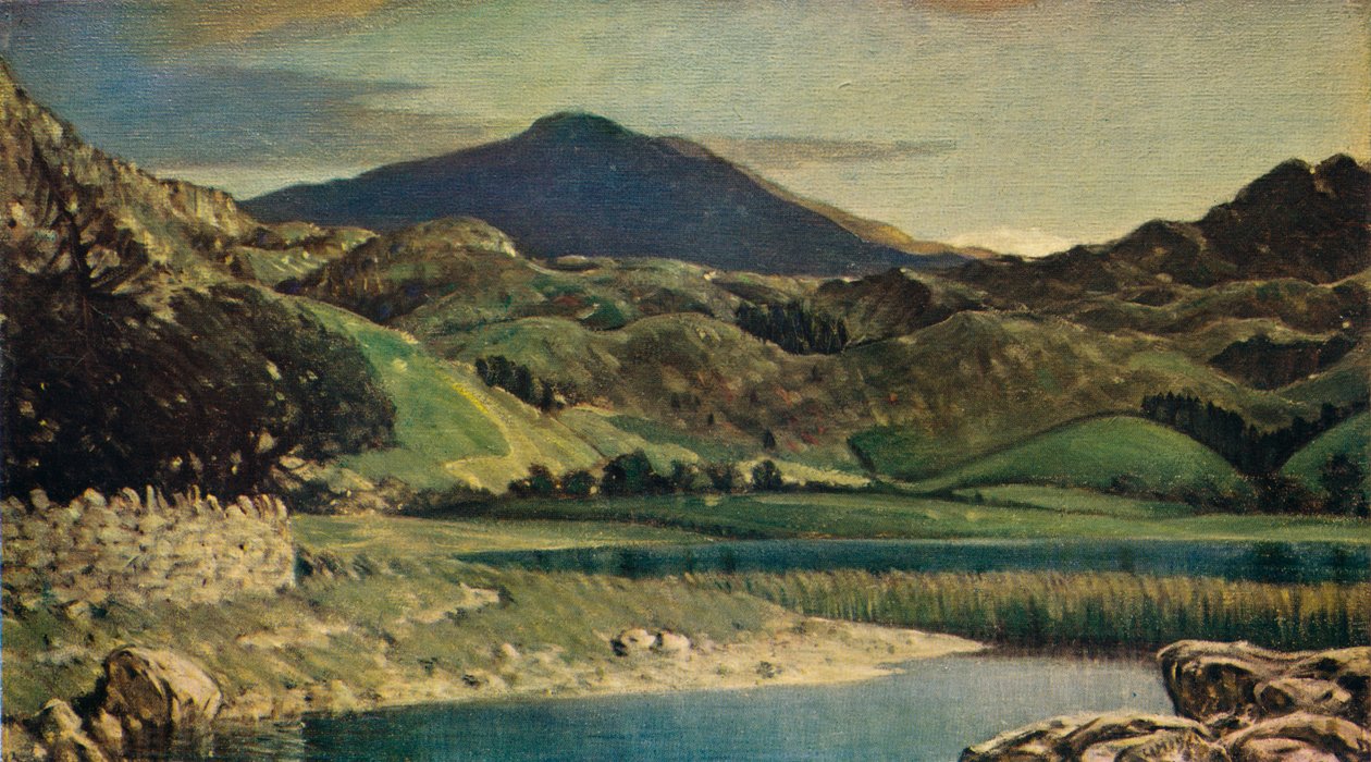 Watendlalh Tarn, perto de Kewsick, 1919 1931 de Charles John Holmes