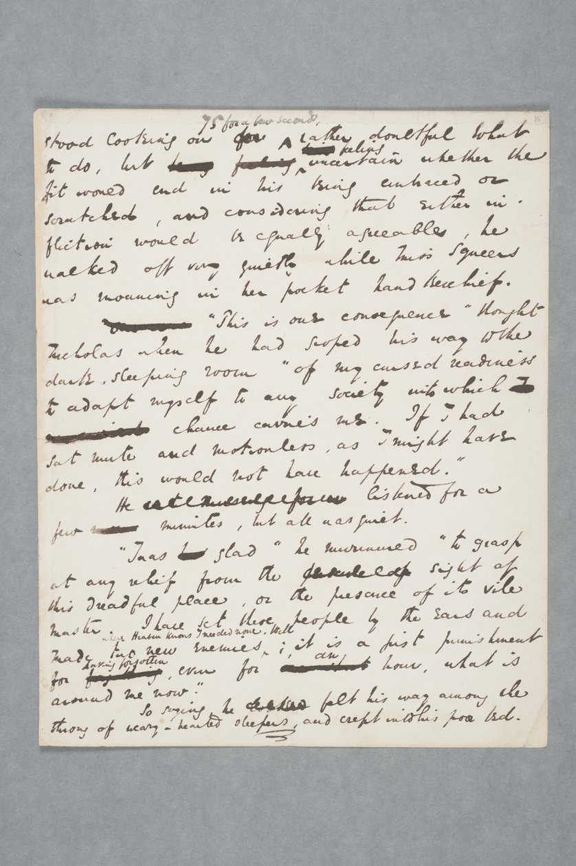 Manuscrito original de um capítulo de Nicholas Nickleby, 1838 (caneta e tinta sobre papel) de Charles John Huffam Dickens