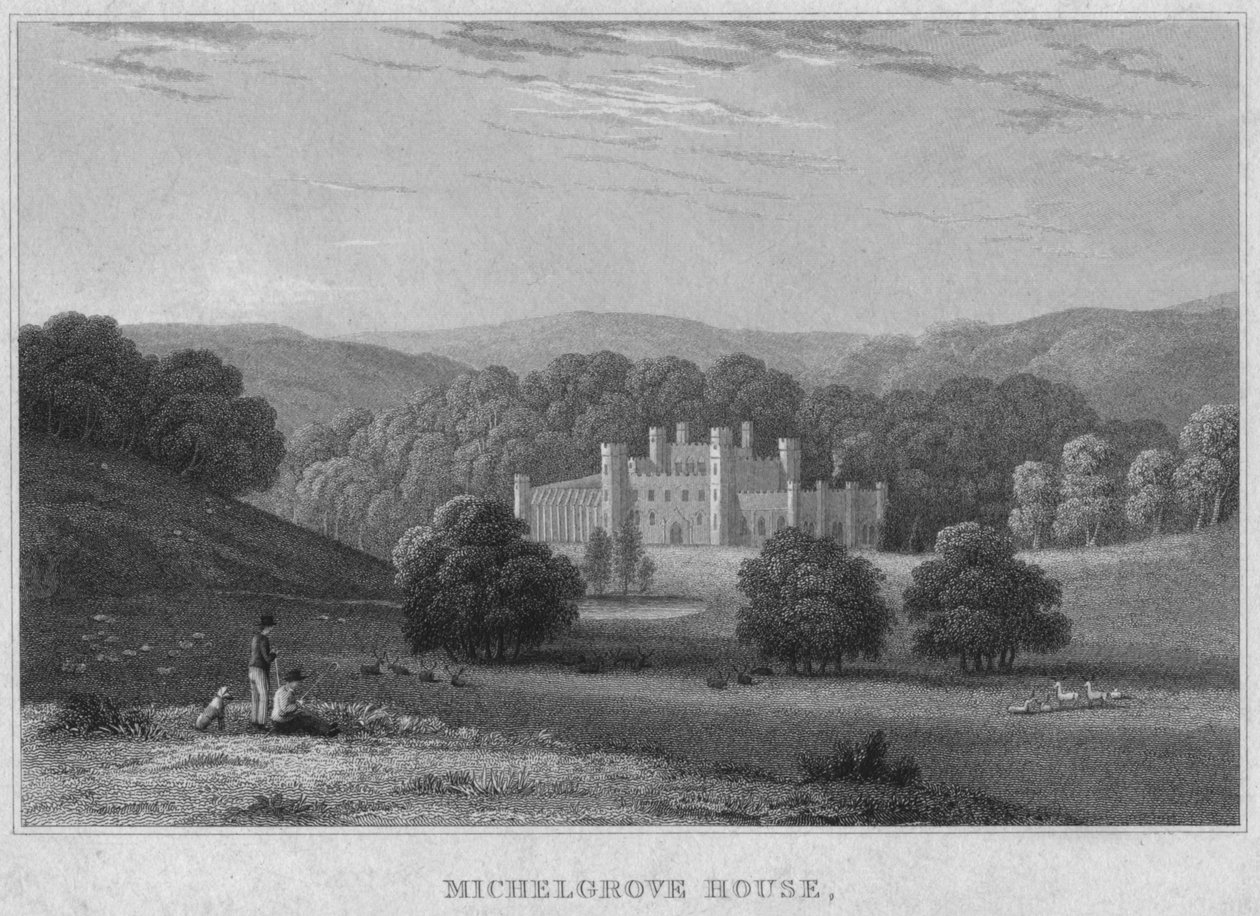 Casa Michelgrove, início do século XIX. de Charles John Smith