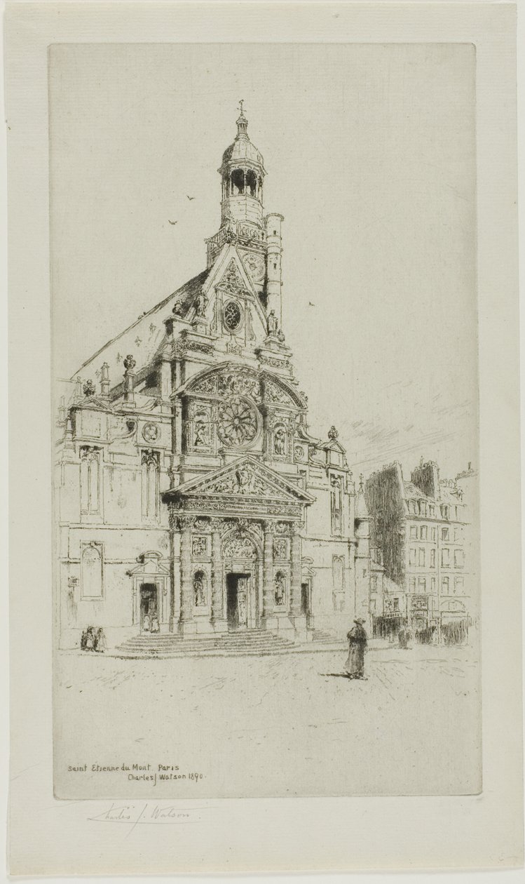 St. Etienne du Mont, Paris de Charles John Watson