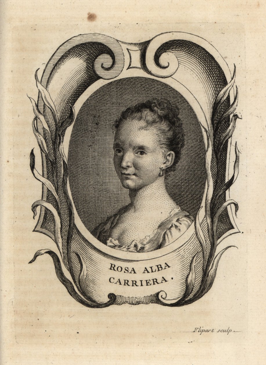 Rosalba Carriera, pintora veneziana Rococó. de Charles Joseph Flipart