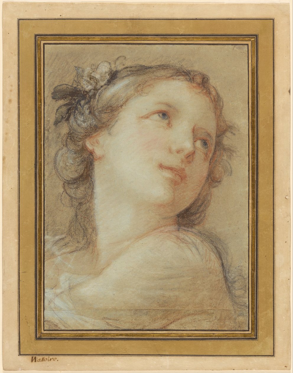 Cabeça de um Bacchante de Charles Joseph Natoire