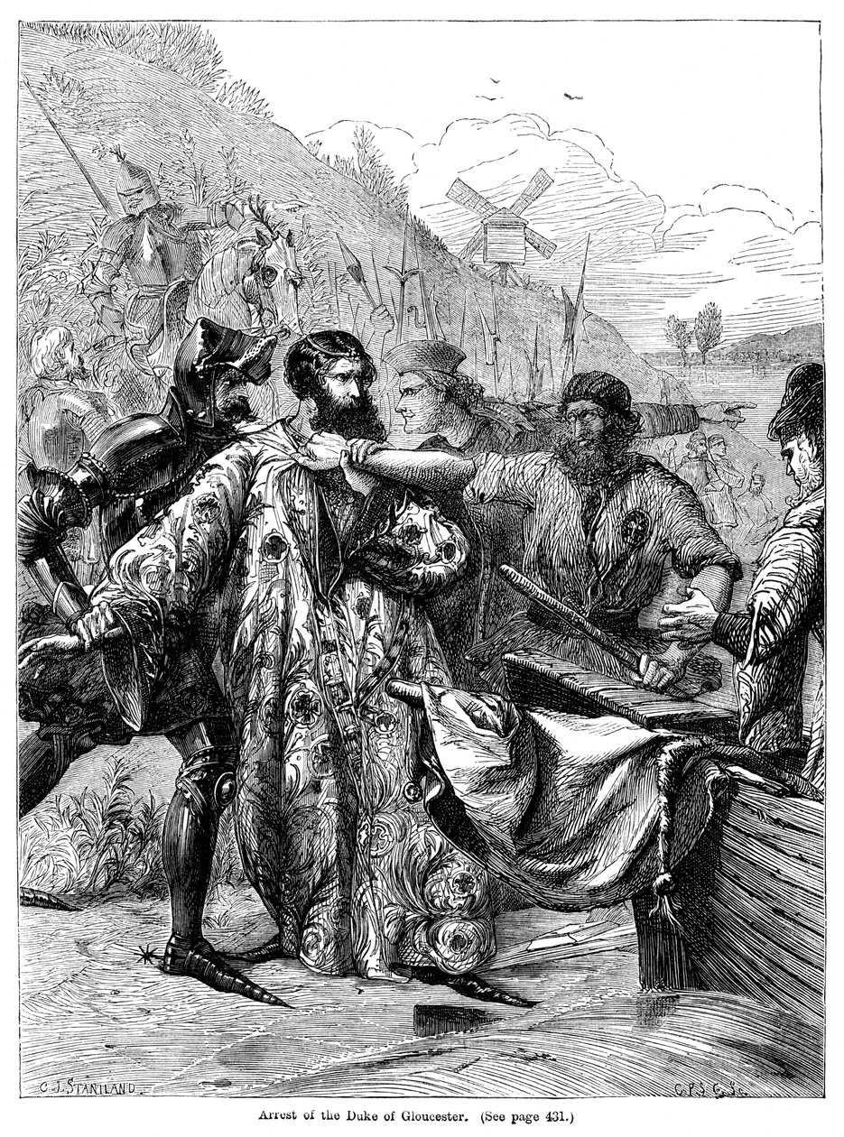 Prisão do duque de Gloucester de Charles Joseph Staniland
