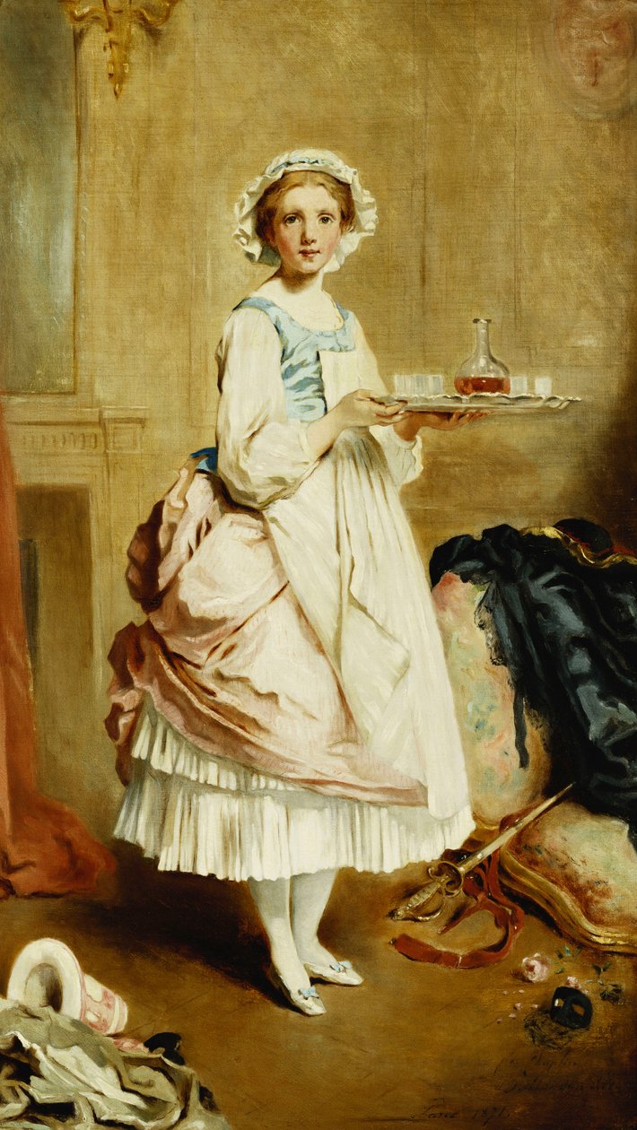 Após o baile de máscaras, 1871 de Charles Joshua Chaplin