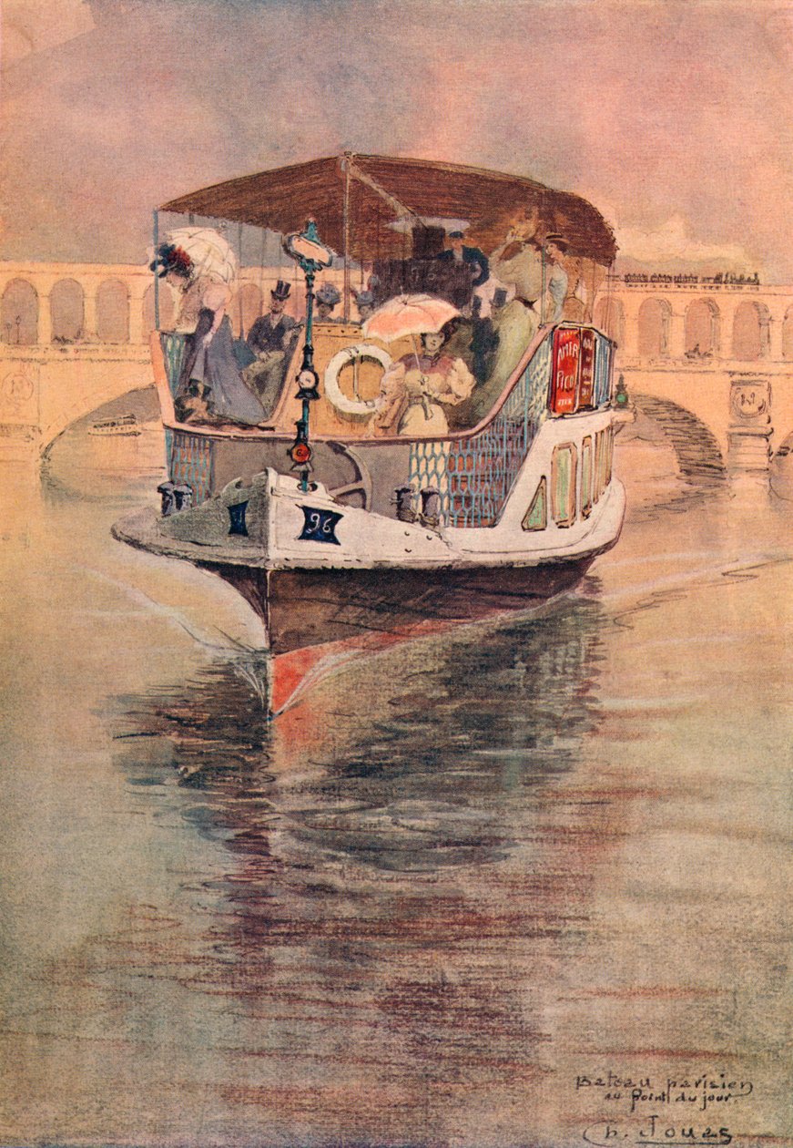 Barco-parisiense no Point du Jour, 1915 de Charles Jouas