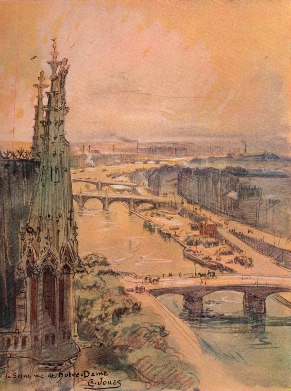 O Sena visto de Notre Dame, 1915 de Charles Jouas