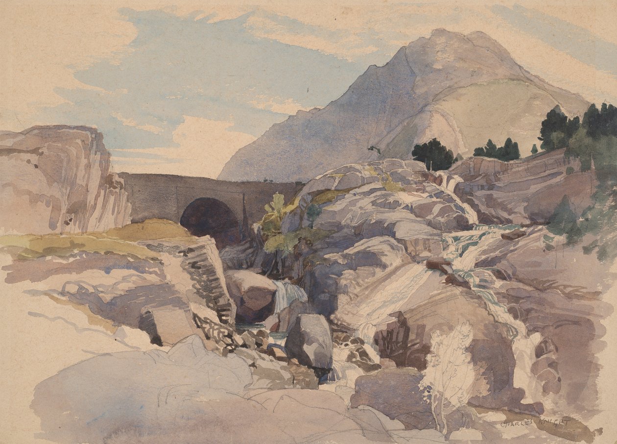 Rhaidar Ogwen, País de Gales do Norte de Charles Knight