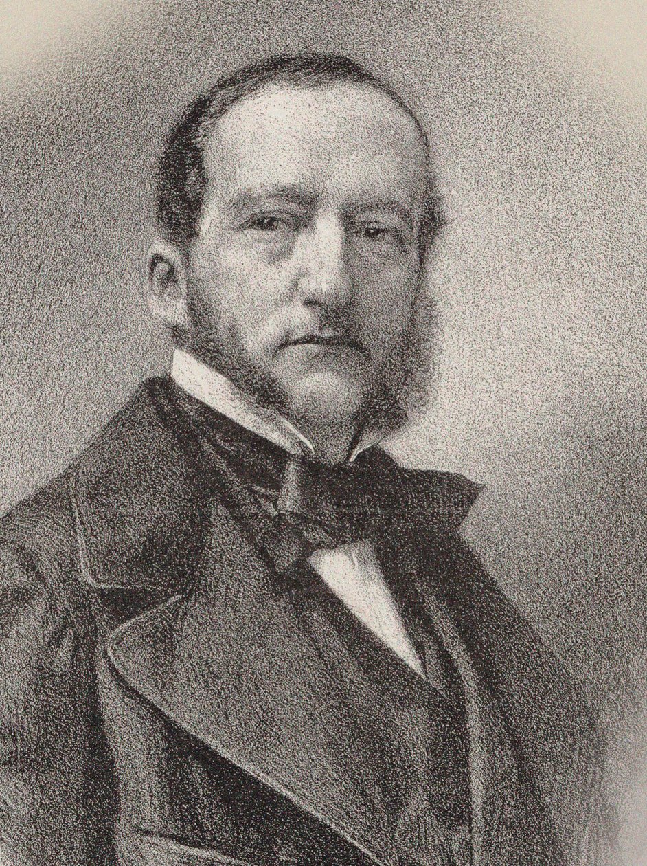 Retrato do pianista e compositor Sigismund Thalberg 1812-1871, 1862. de Charles Kreutzberger