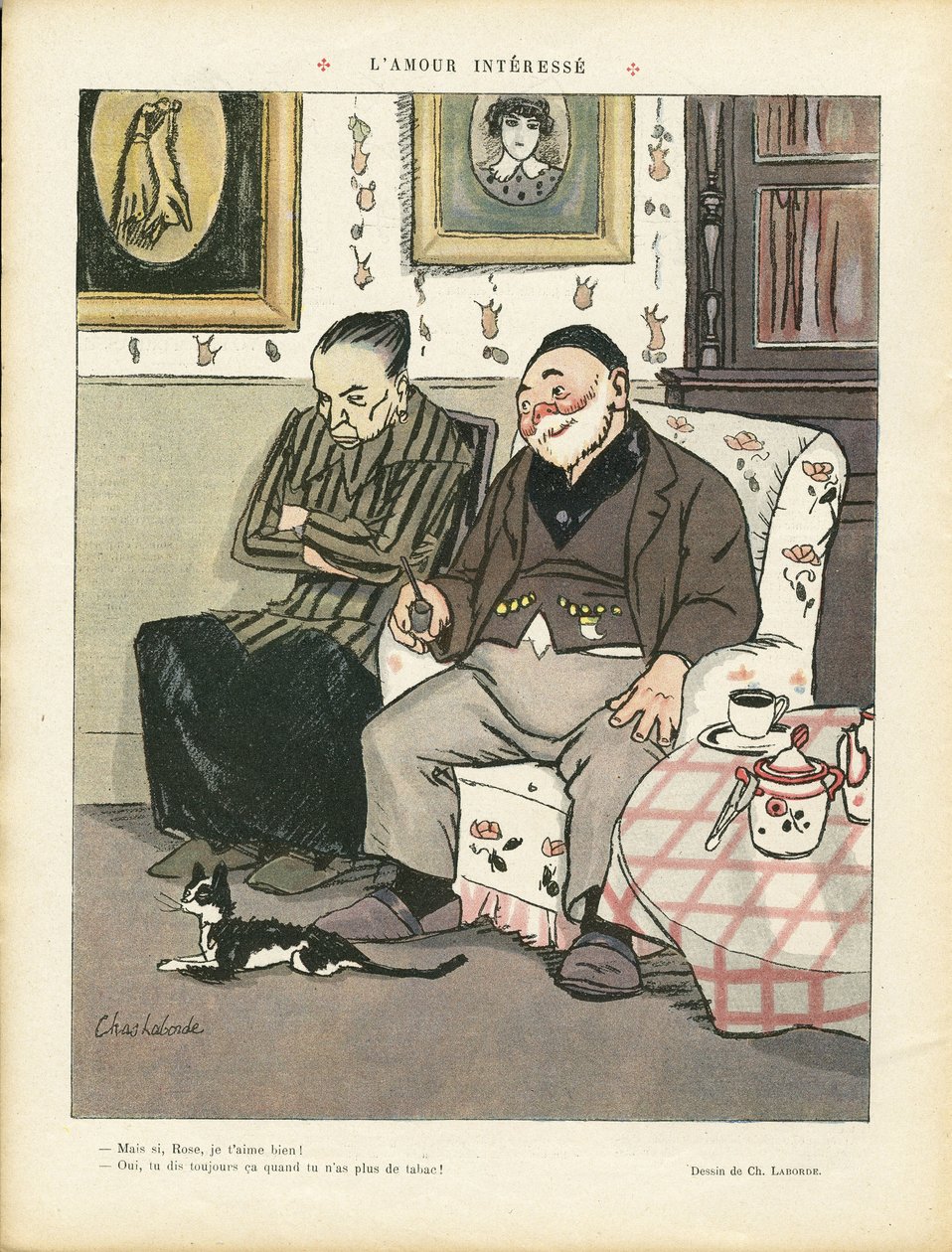 Ilustração de Chas-Laborde (1886-1941) em Le Rire, 04/05/13 - L