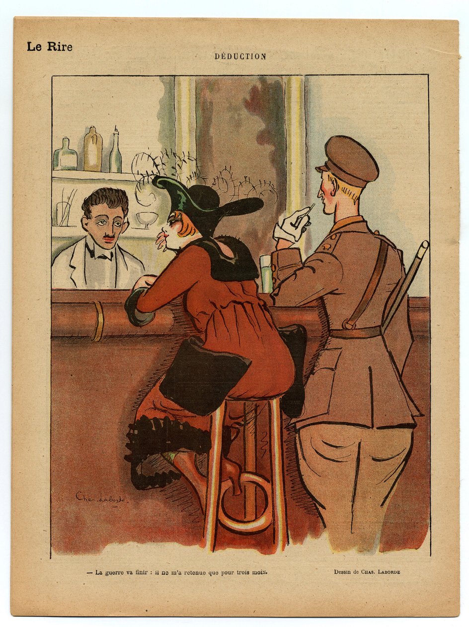 O riso vermelho, satírico em cores de Charles Laborde