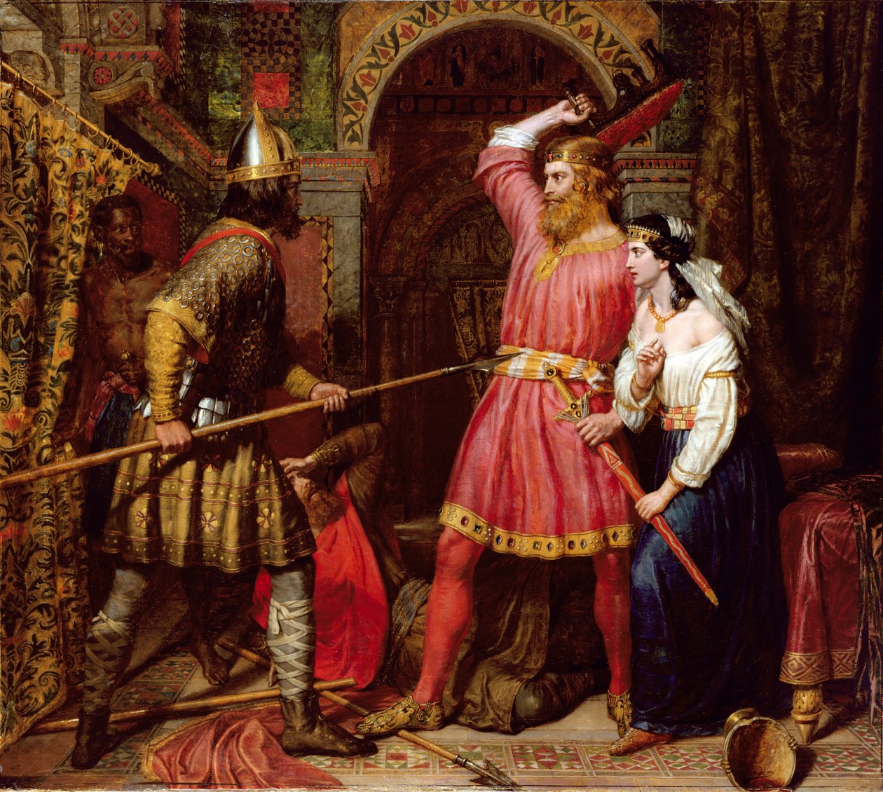 Assassinato de Alboin, Rei dos Lombardos de Charles Landseer