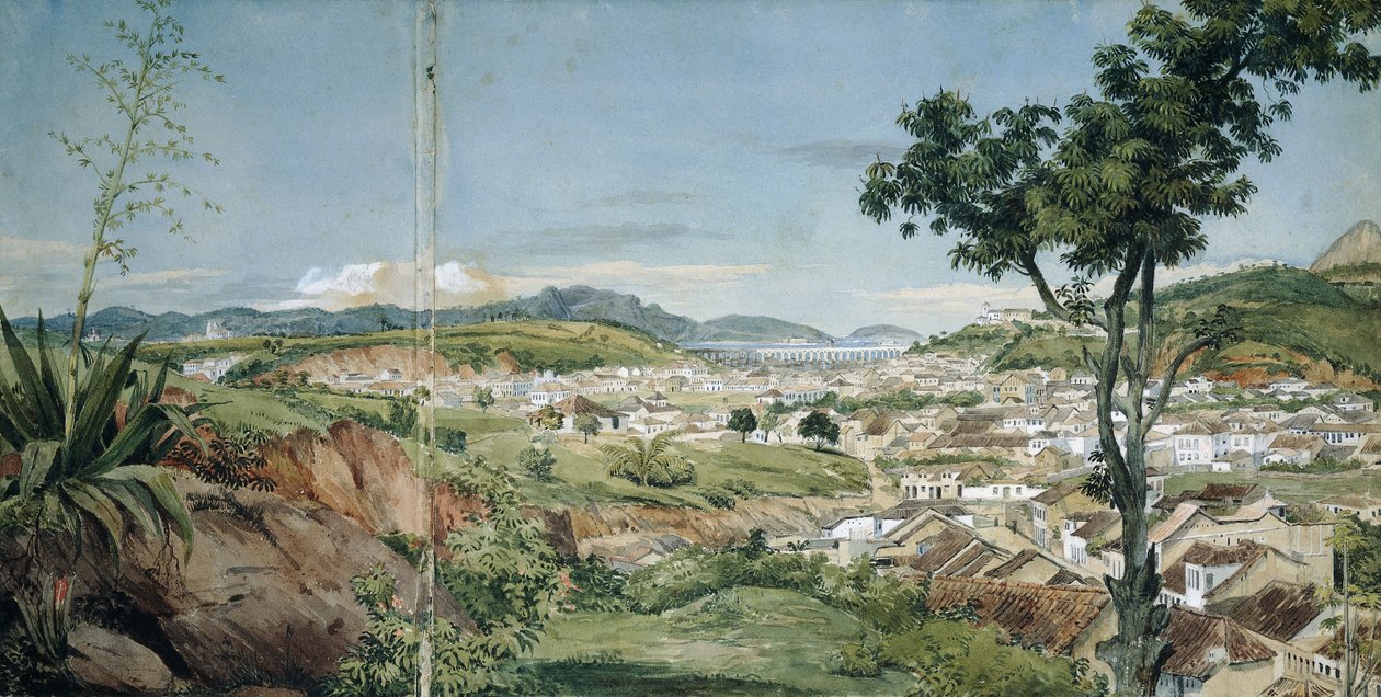 New Town of Rio de Janeiro from the Livramiento, c. 1825-6 de Charles Landseer