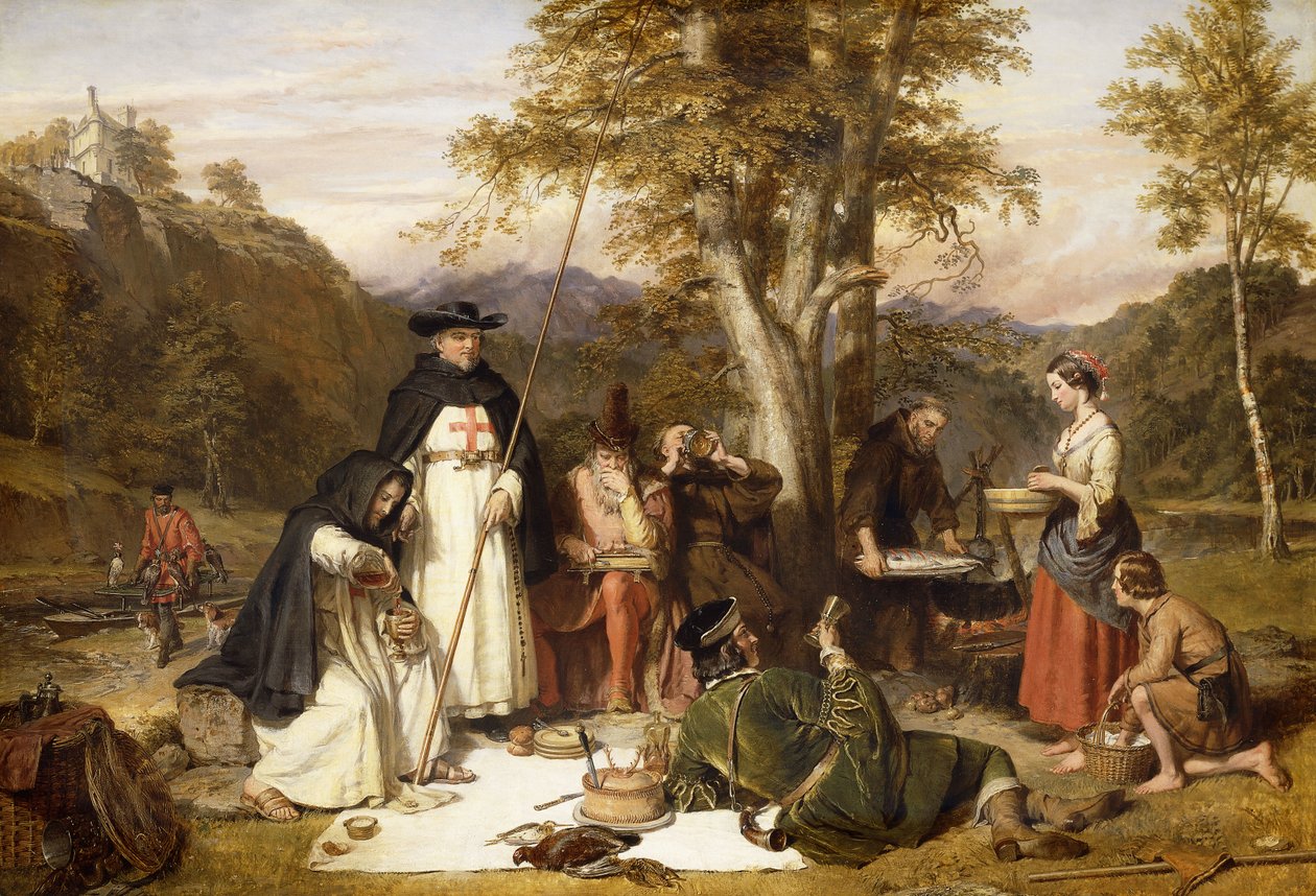 Os monges de Melrose faziam bom kaill às sextas-feiras quando jejuavam. Eles não queriam carne nem cerveja, desde que seus vizinhos "durassem". Vide Scrope "s" Dias e noites de pesca de salmão ", de Charles Landseer