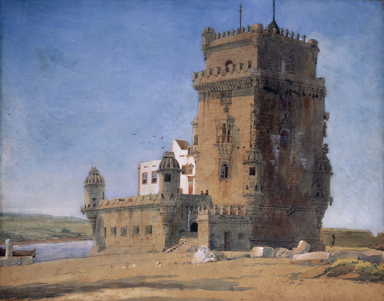 Torre de Belém, c. 1825-6 de Charles Landseer
