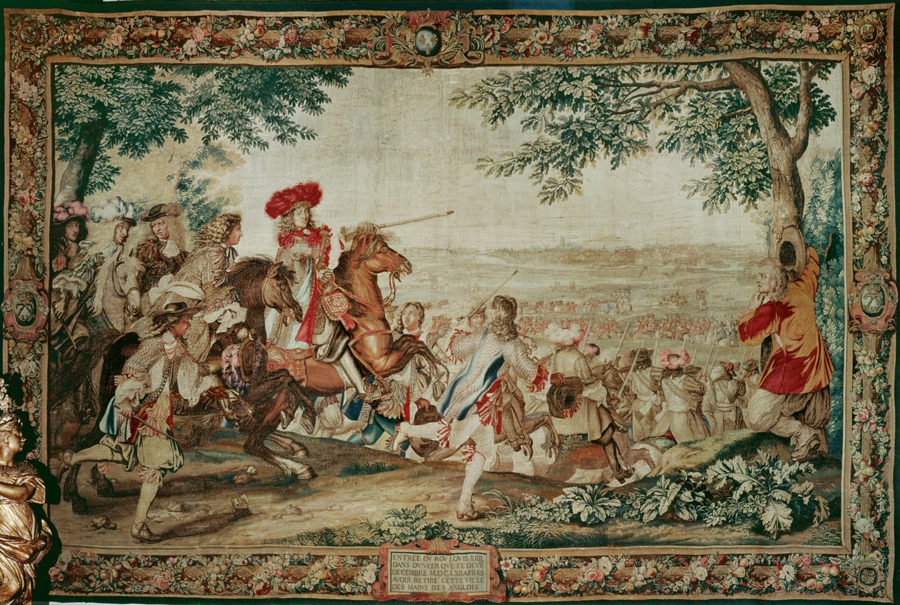 Entrada de Luís XIV em Dunquerque ... de Charles Le Brun