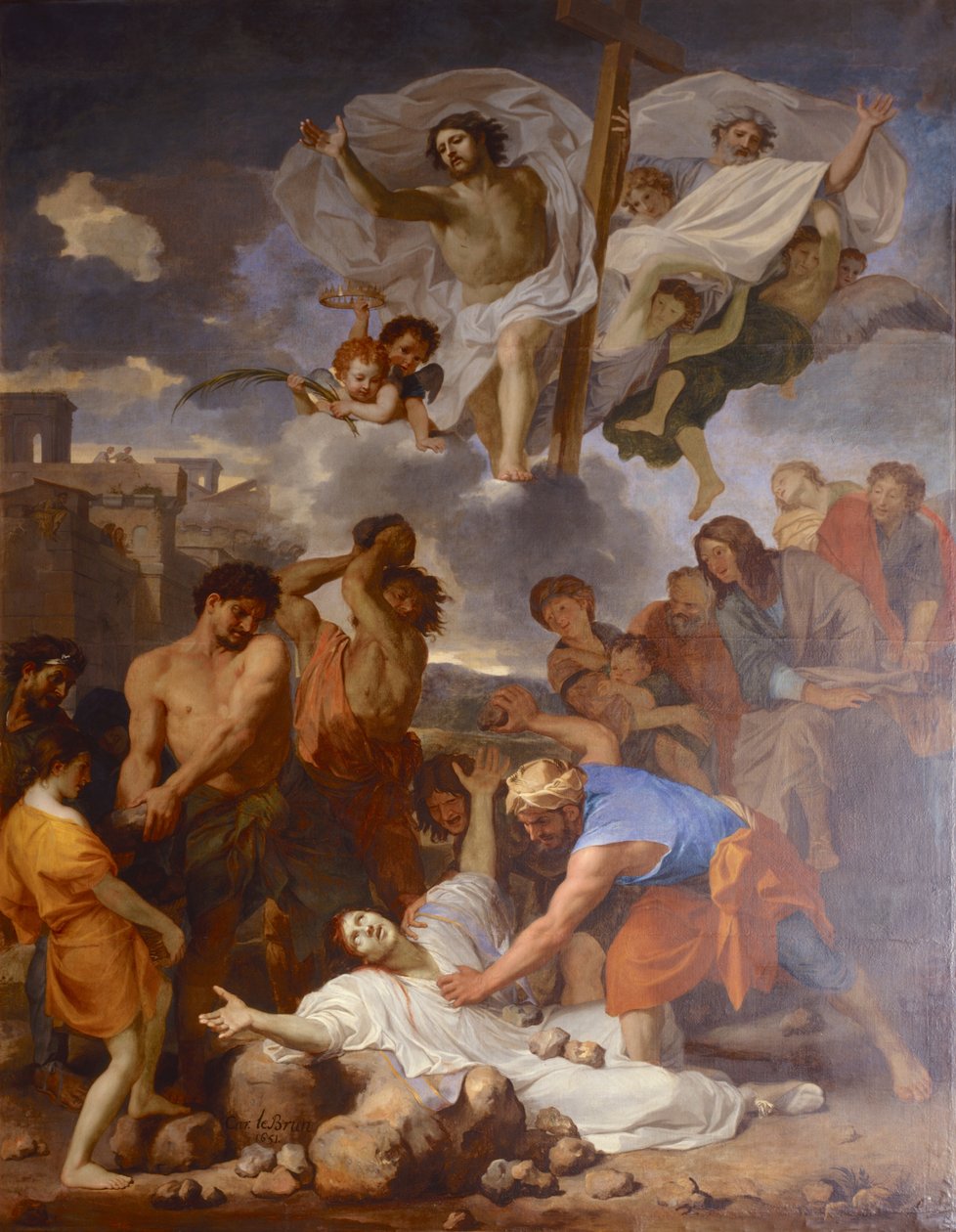Francês: Le Martyre de saint Étienne La Lapidation de saint Étienne por Charles Le Brun de Charles Le Brun