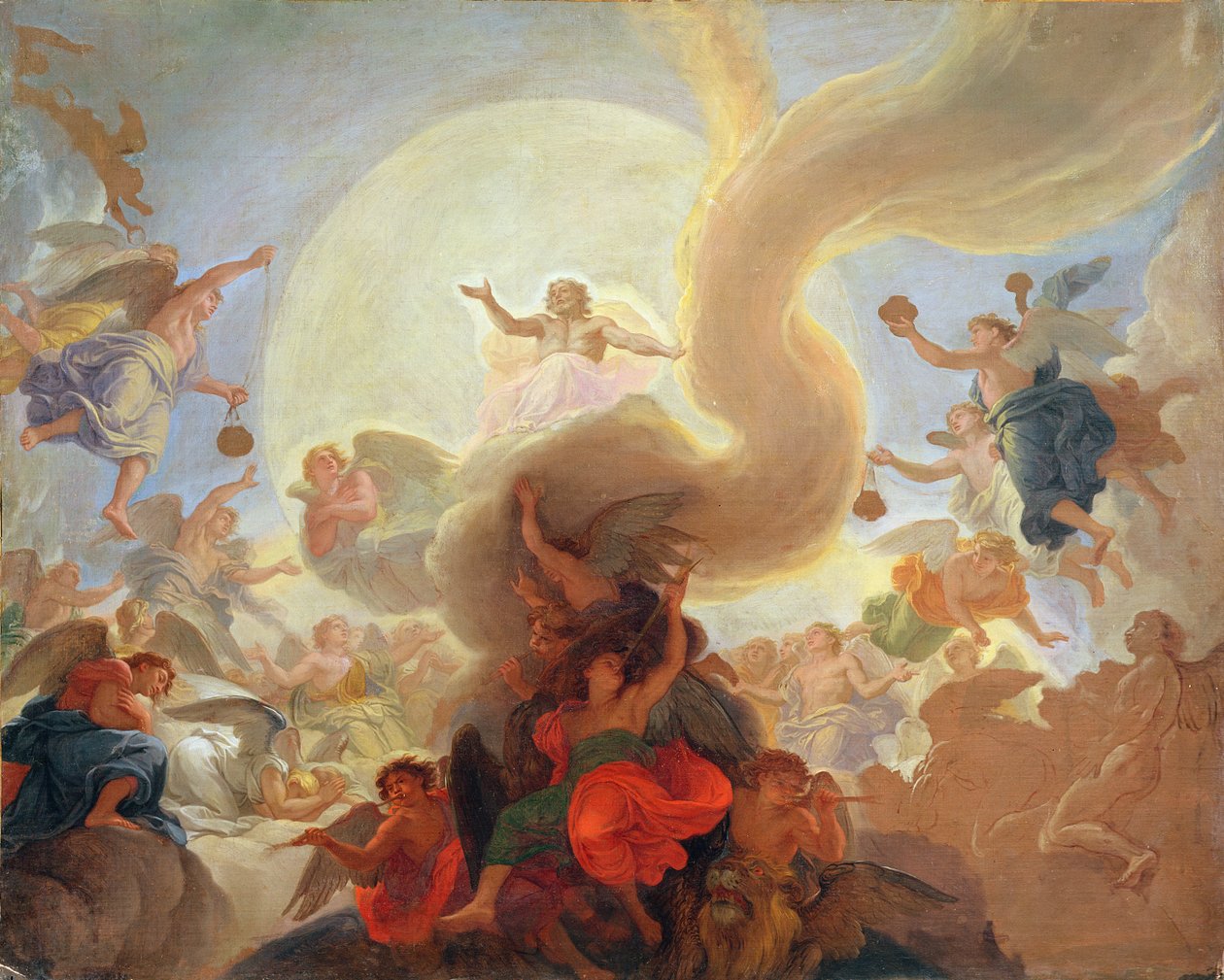 Hosanna (projeto de teto para a Capela de Versalhes) de Charles Le Brun