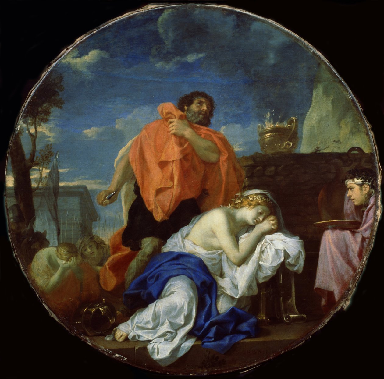 Sacrifício de Jefté de Charles Le Brun