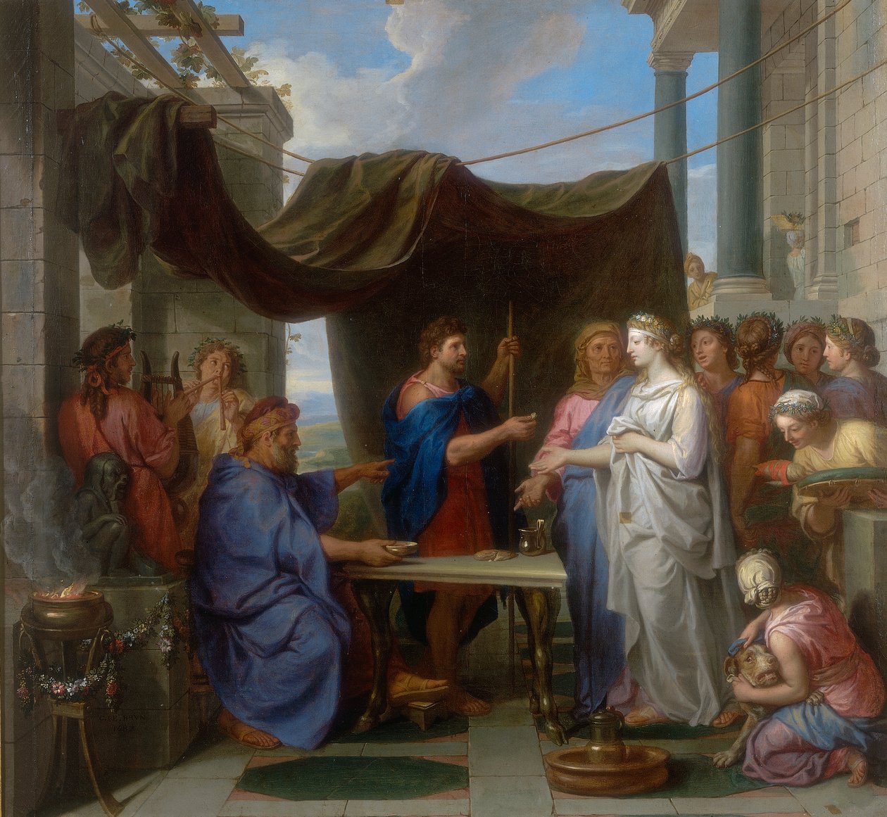 Casamento de Moisés e Séfora, obra de Charles Le Brun, conservada na Galleria Estense em Modena de Charles Le Brun