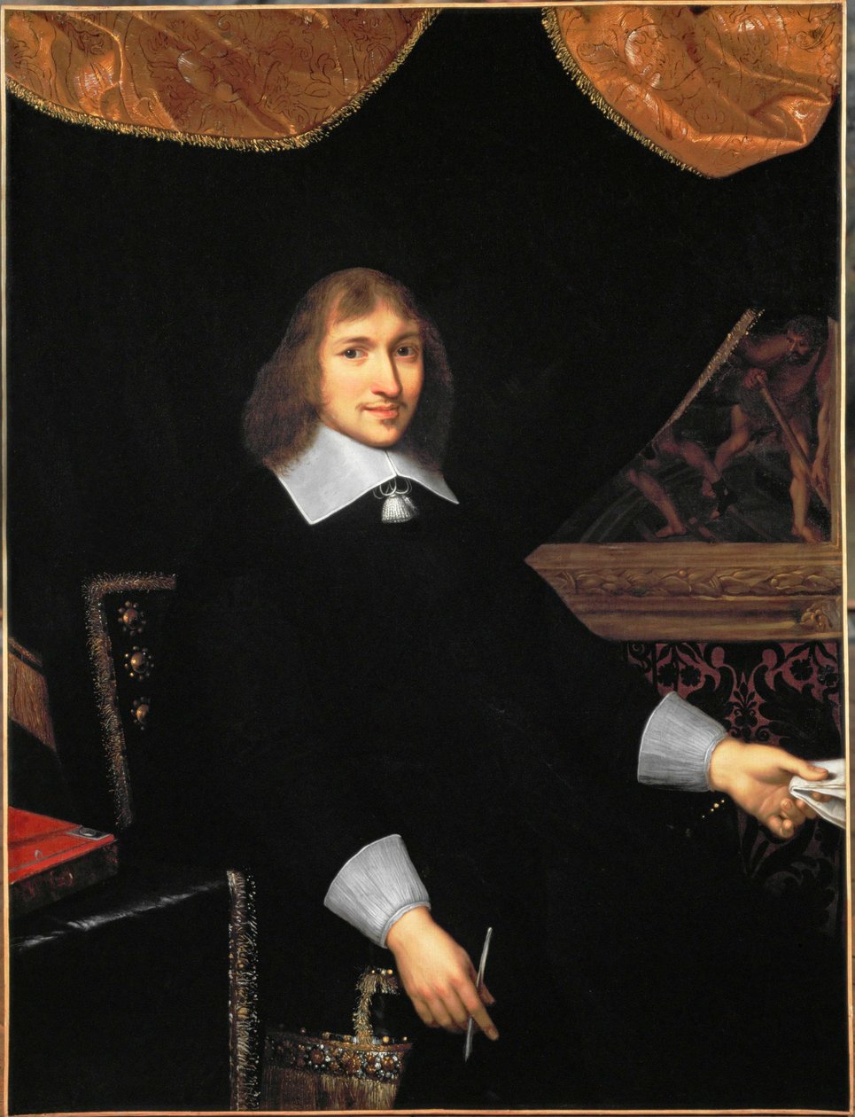 Nicolas Fouquet, ministro das finanças do rei Luís XIV ... de Charles Le Brun