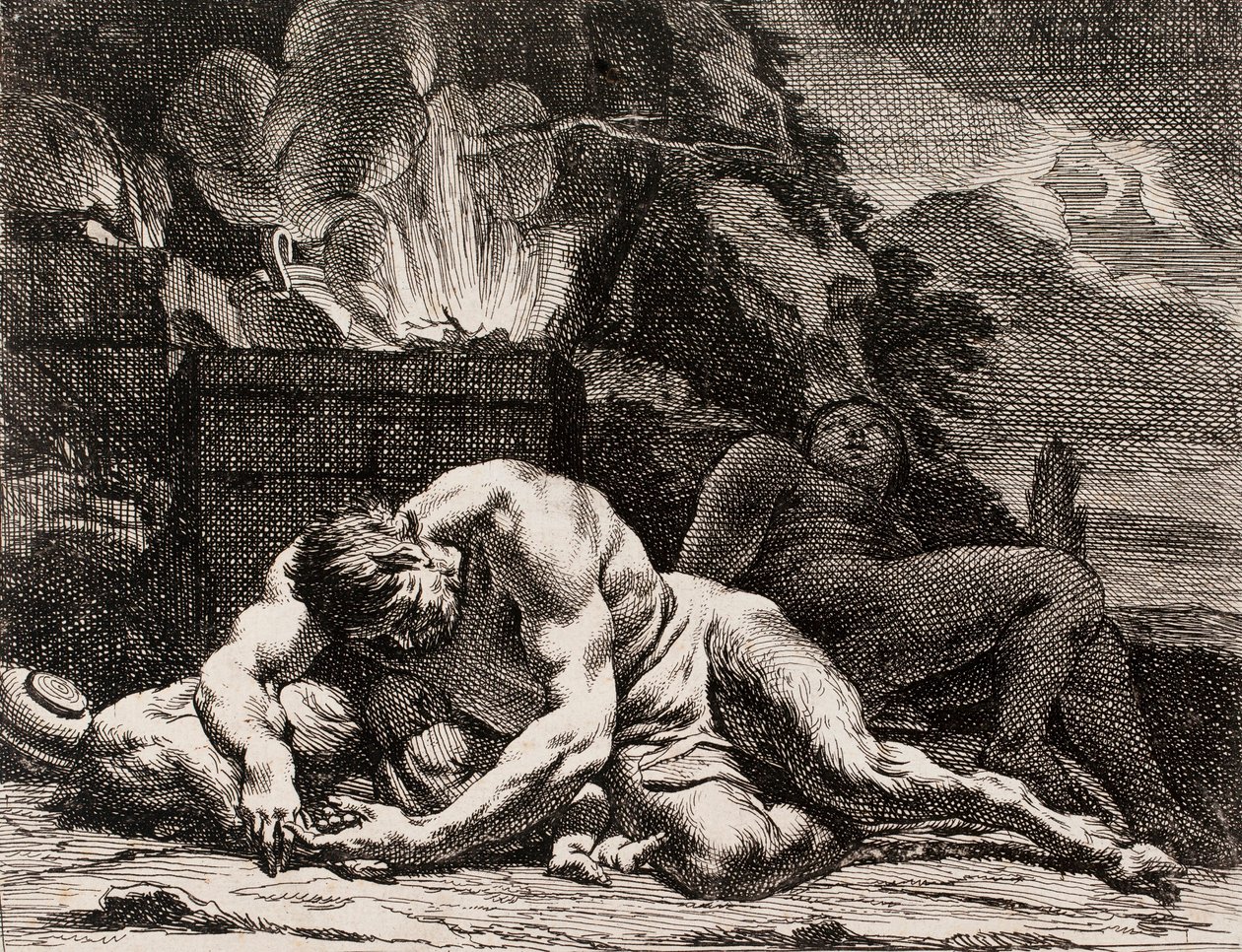 Noite, da série Quatro momentos do dia de Charles Le Brun