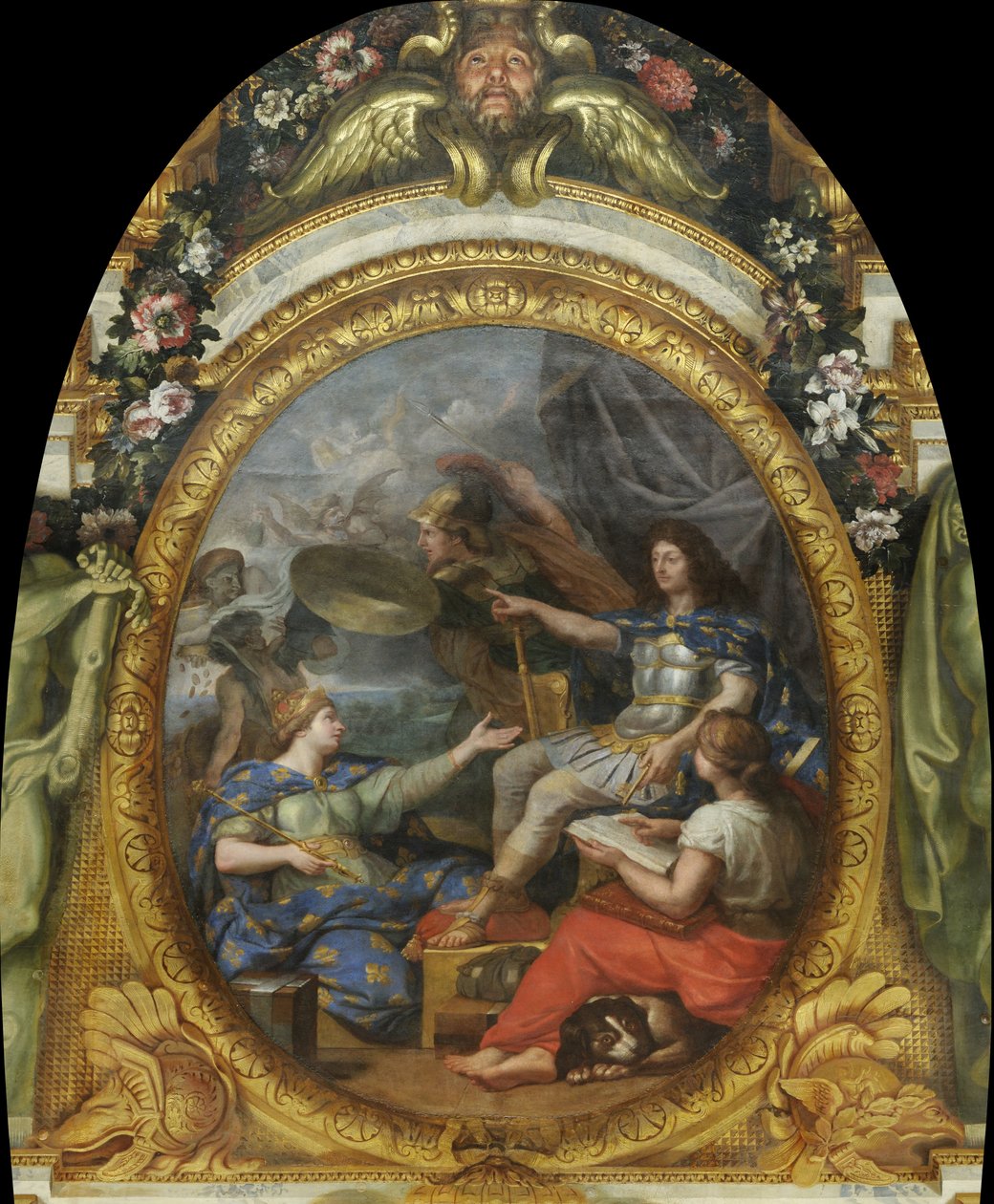Ordem restabelecida nas finanças do reino, 1662 de Charles Le Brun