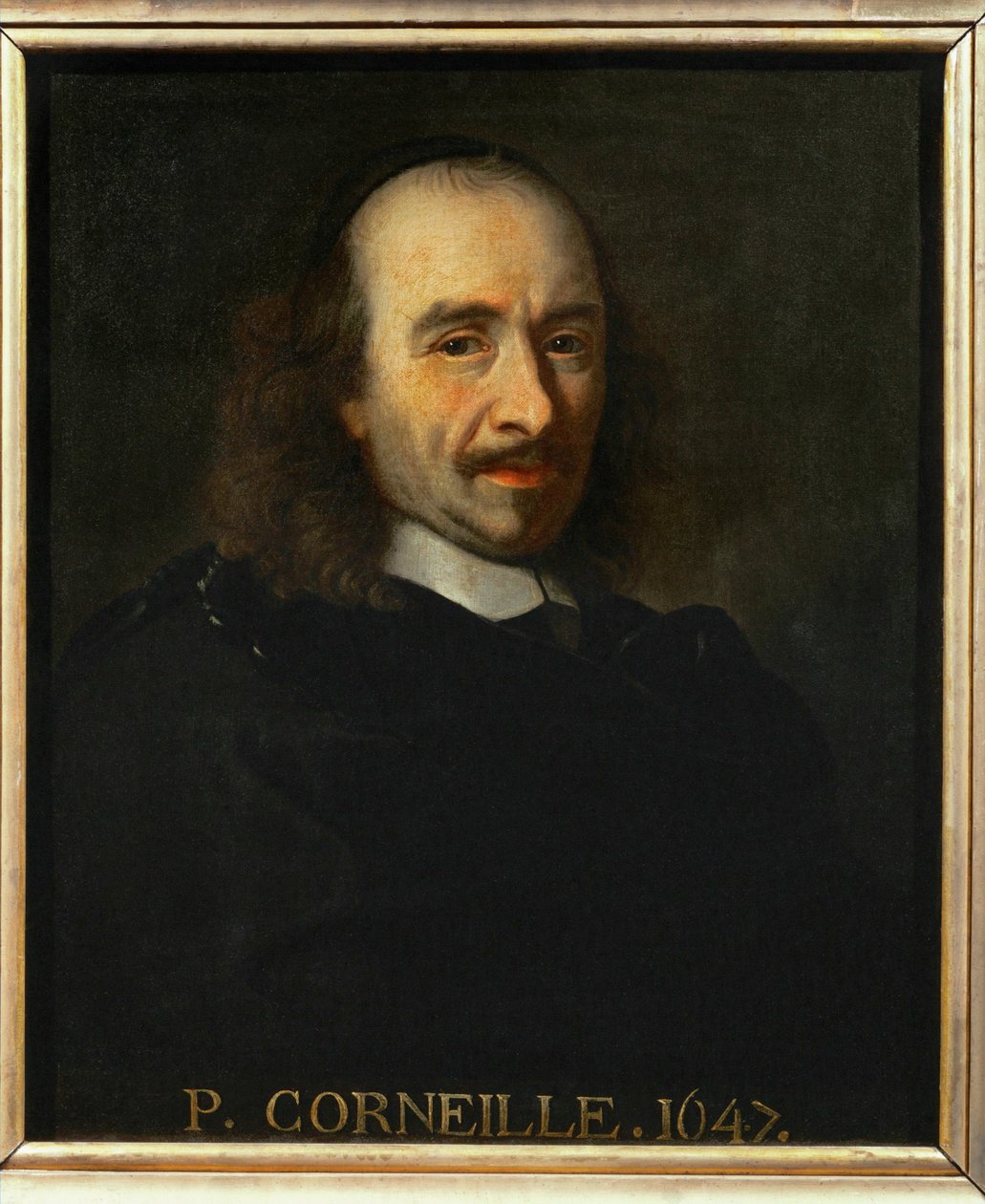 O poeta Pierre Corneille ... (pintura sobre tela) de Charles Le Brun