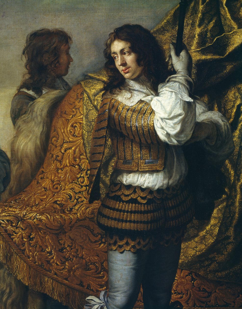 Retrato do Chanceler Seguir, de Charles Le Brun (1619-1690), óleo sobre tela, 295x357 cm, Detalhe, ca 1660 de Charles Le Brun