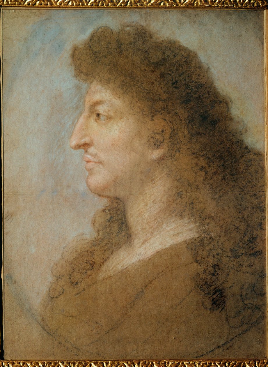 Retrato de Luís XIV ... de Charles Le Brun