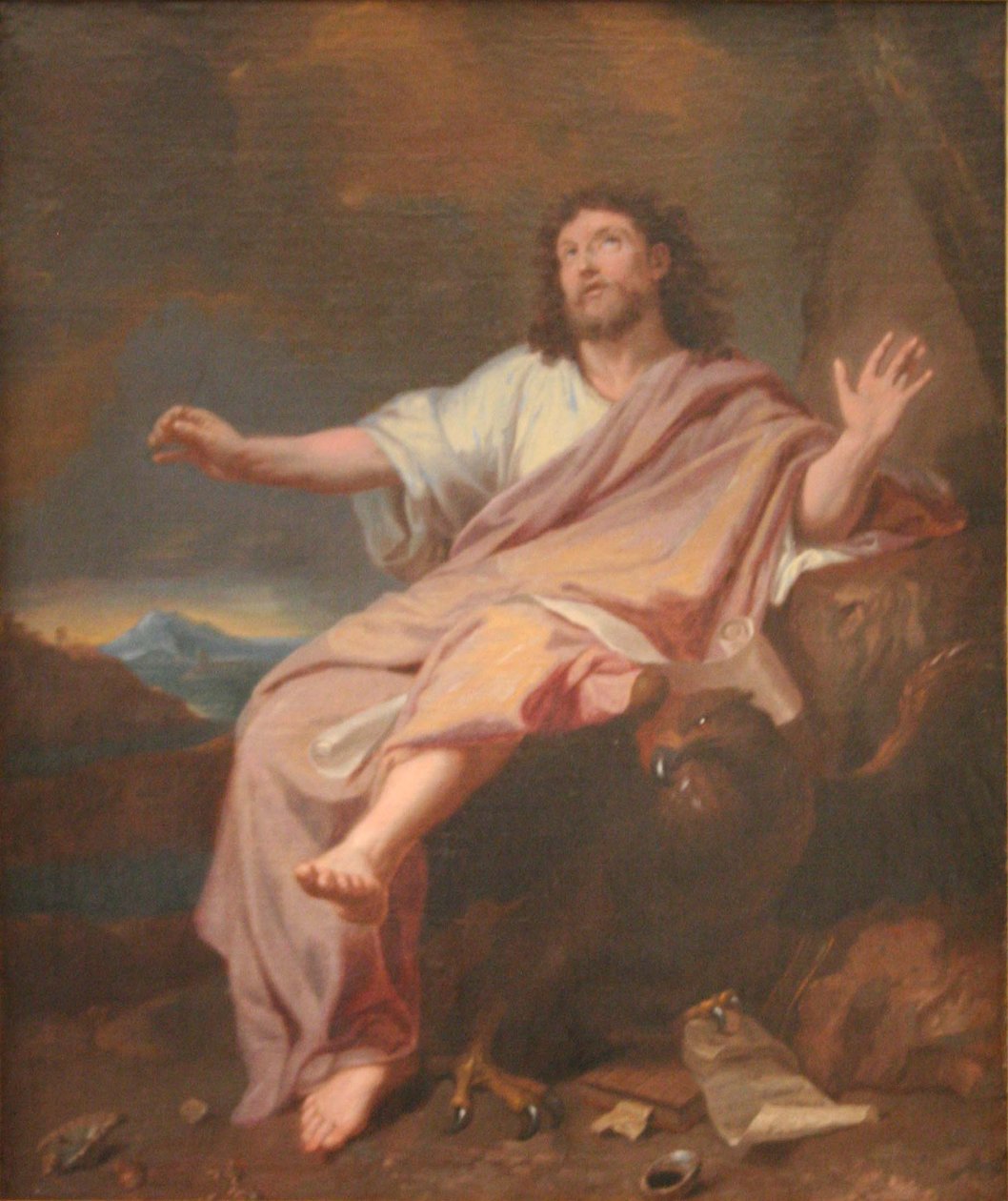 São João Evangelista em Patmos de Charles Le Brun