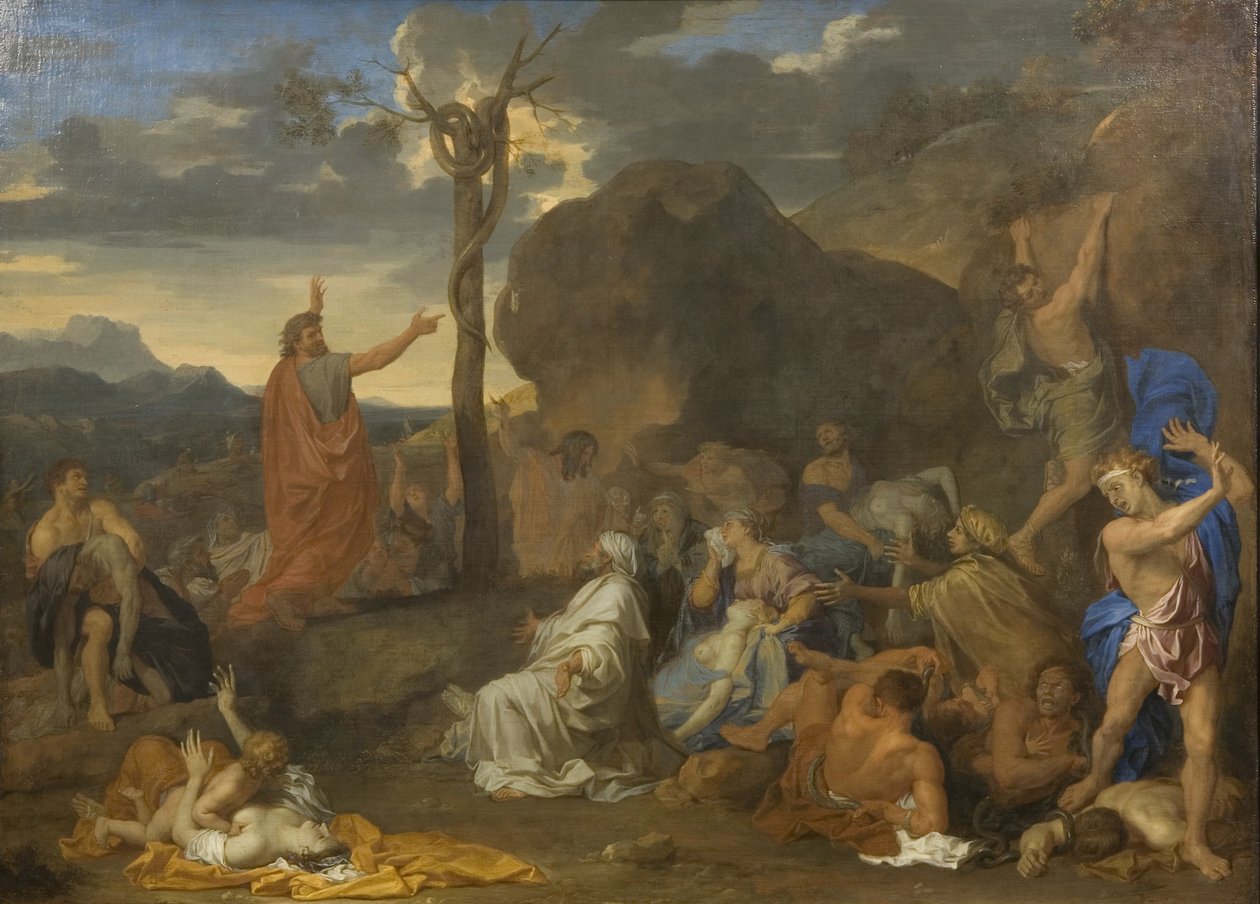 A Serpente de Brazen de Charles Le Brun