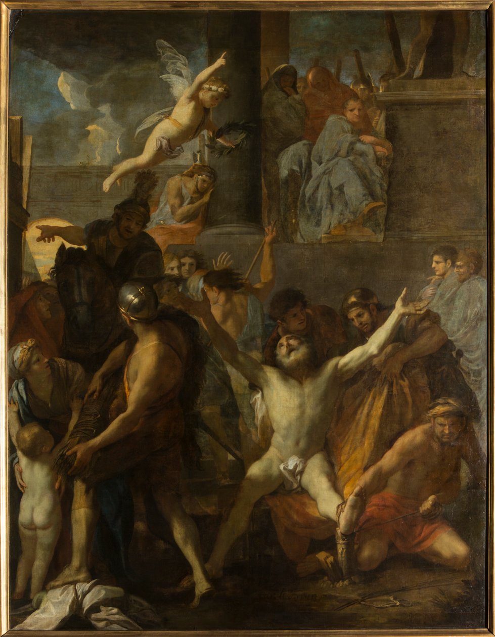 A Crucificação de Santo André de Charles Le Brun