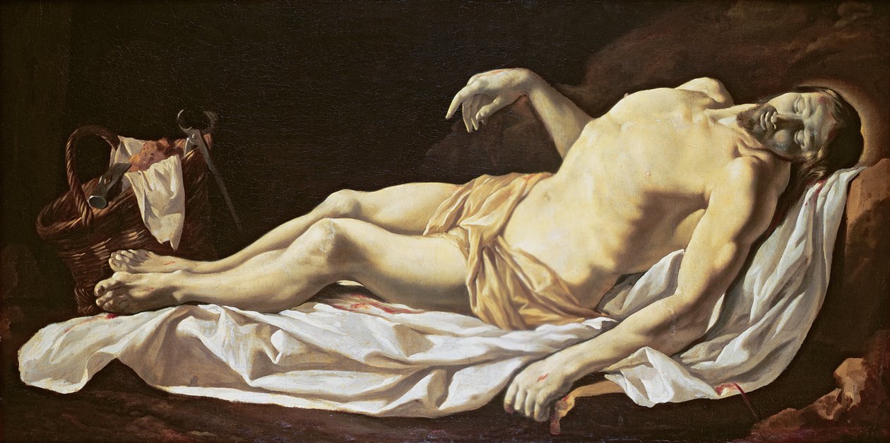 O Cristo Morto (óleo sobre tela) de Charles Le Brun