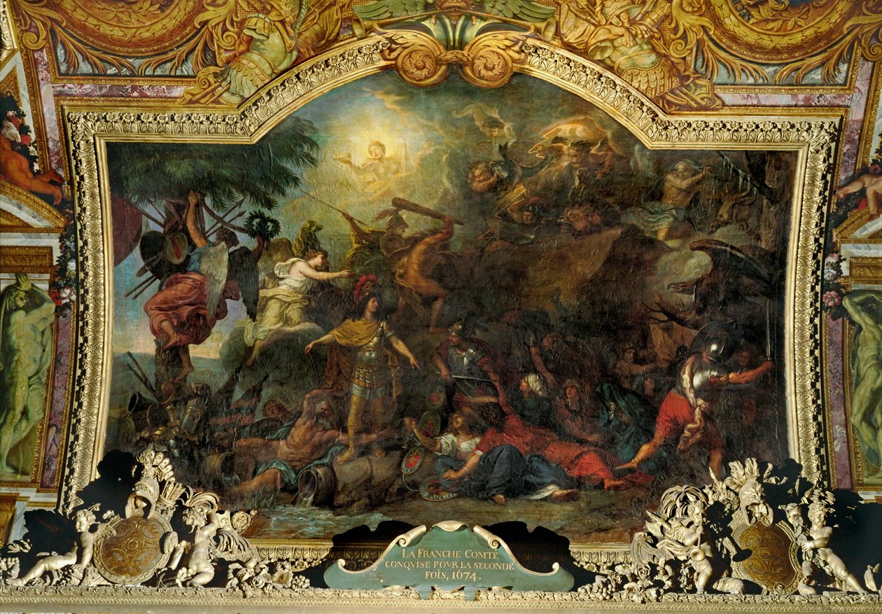 A Franche-Comte conquistou pela segunda vez ... de Charles Le Brun