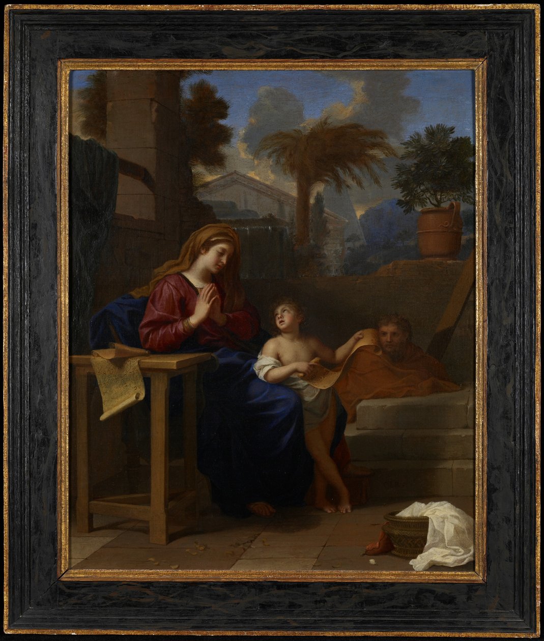 A Sagrada Família no Egito, c.1660 de Charles Le Brun