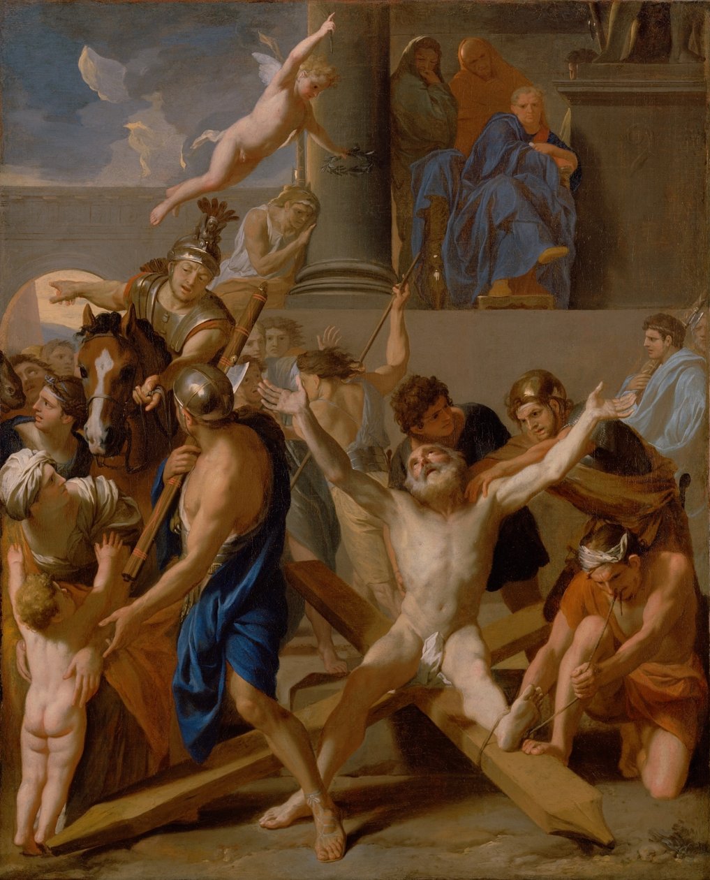O martírio de Santo André de Charles Le Brun