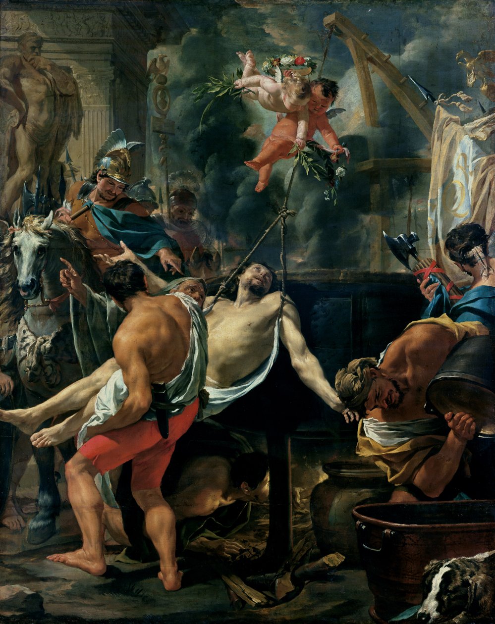 O martírio de São João Evangelista de Charles Le Brun