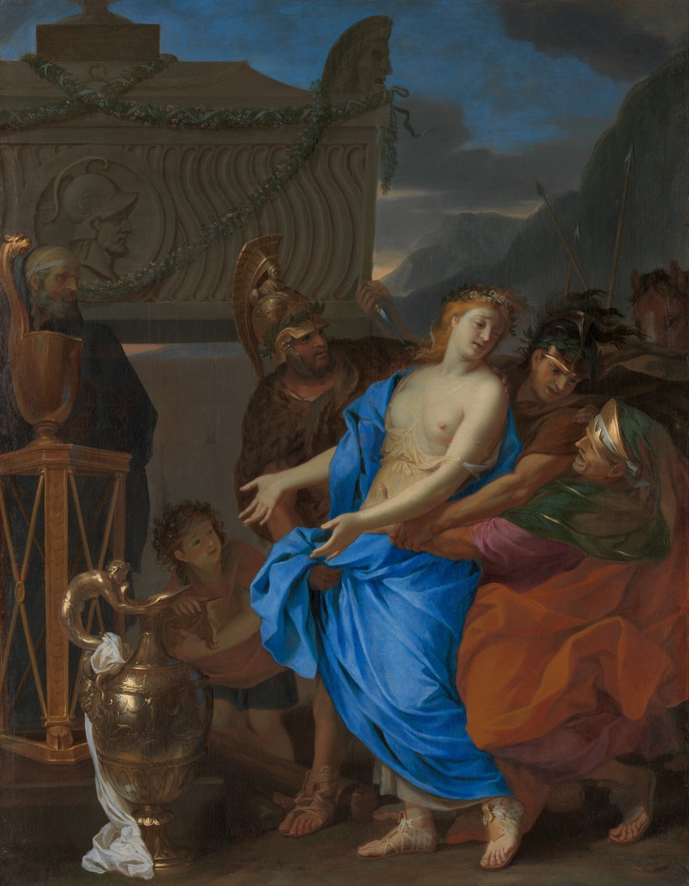 O sacrifício de Polyxena, 1647. de Charles Le Brun