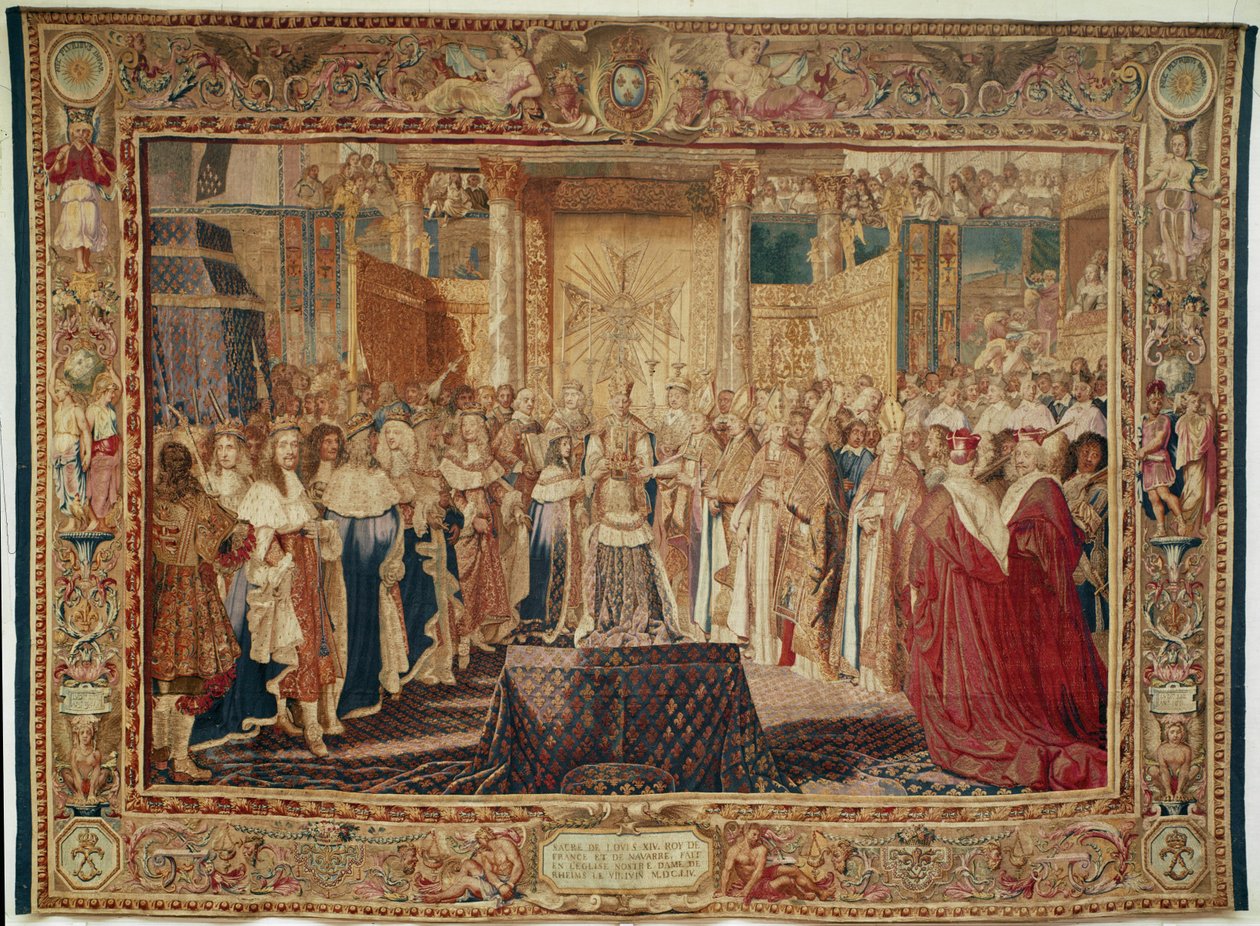 A coroação de Luís XIV ... de Charles Le Brun